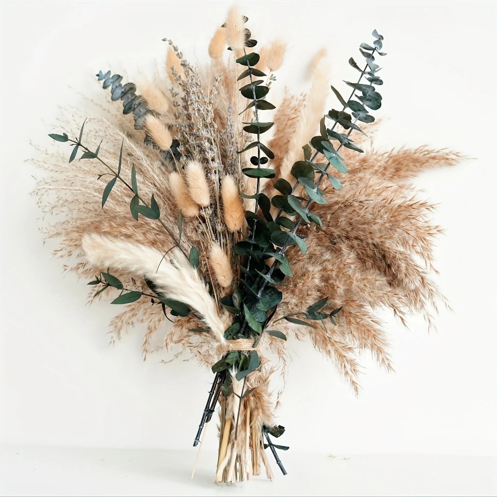 Dried Flower Bulk - 80 Stuks Natuurlijke Gedroogde Bloemen Boeket