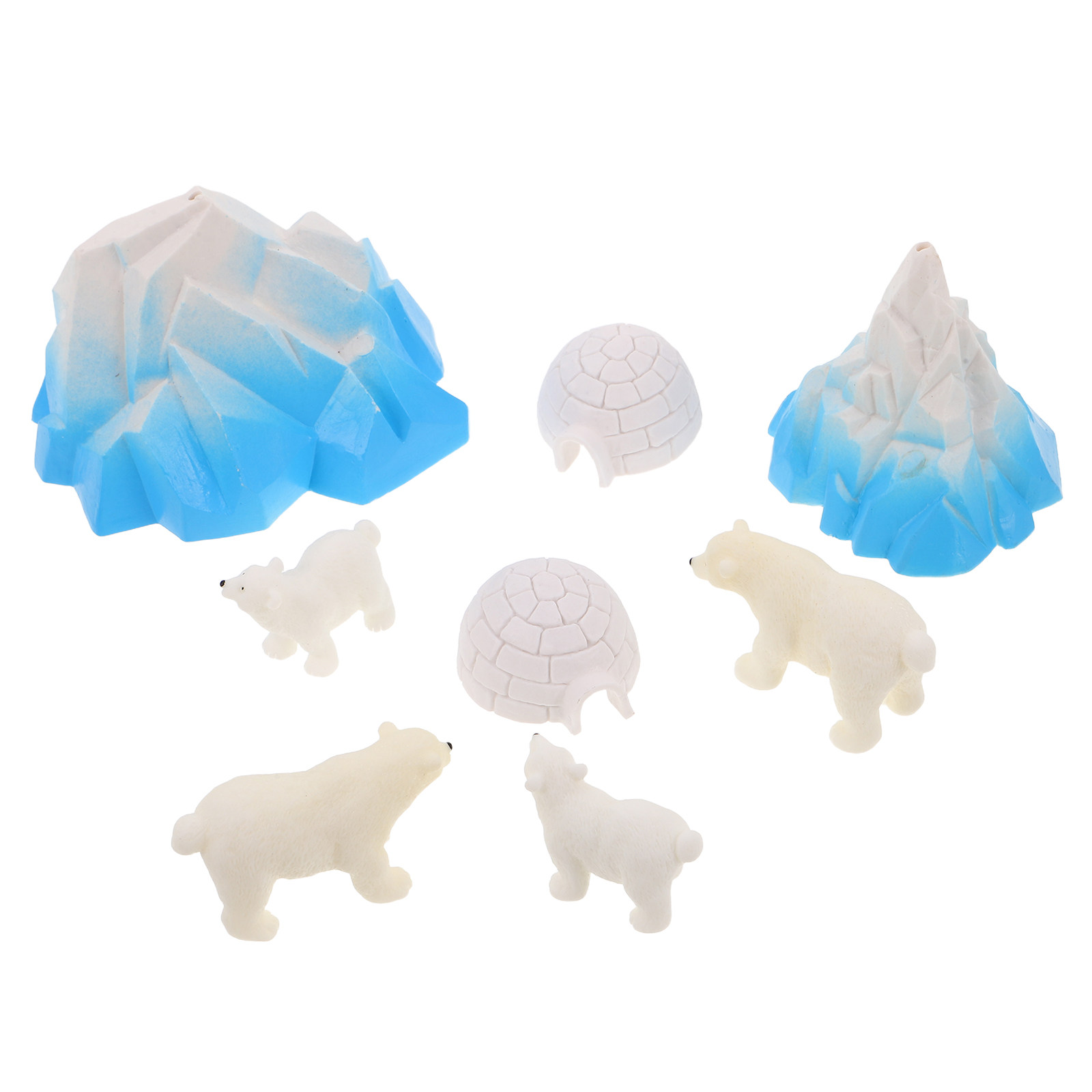 8-delige mini hars polarberen  - Crafting Resin recensie en prijs